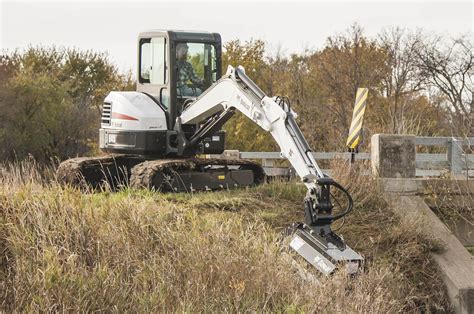 mini excavator mower|mower attachment for mini excavator.